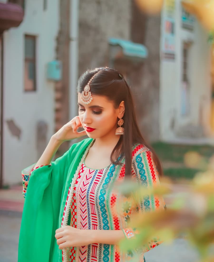 Mustard kurta set
